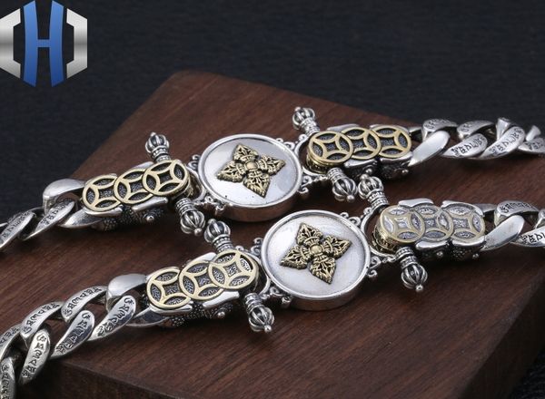 s925 sterling silver fashion jewelry vintage thai silver vajra zodiac transport bracelet men, Black
s925 sterling silver fashion jewelry vintage thai silver vajra zodiac transport bracelet men, Black
