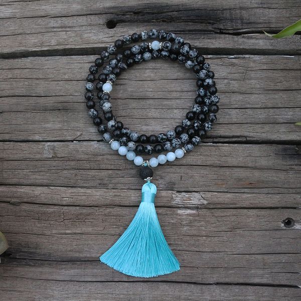 8mm natural stone beads, snowflake obsidian, aquamarine, japamala sets,spiritual jewelry,meditation,inspirational,108 mala beads, Silver
8mm natural stone beads, snowflake obsidian, aquamarine, japamala sets,spiritual jewelry,meditation,inspirational,108 mala beads, Silver