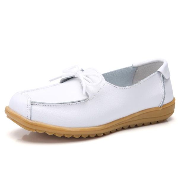 women casual shoes fashion round head comfortable leather flats women's shoes, Black
women casual shoes fashion round head comfortable leather flats women's shoes, Black