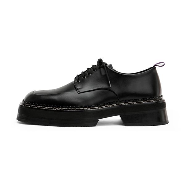 ins spring women pumps square platform sole square toe lace-up in font shallow low back shoes women, Black
ins spring women pumps square platform sole square toe lace-up in font shallow low back shoes women, Black