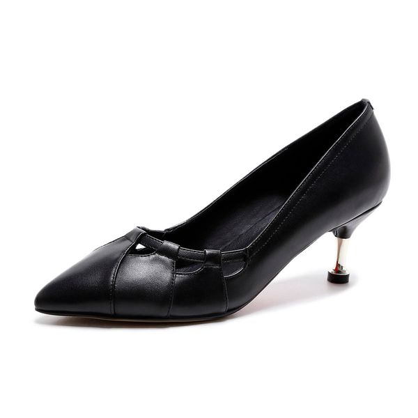 2019 women pumps fashion wedding high heel shoes woman genuine leather stiletto shoes spring party pumps pointed toe, Black
2019 women pumps fashion wedding high heel shoes woman genuine leather stiletto shoes spring party pumps pointed toe, Black