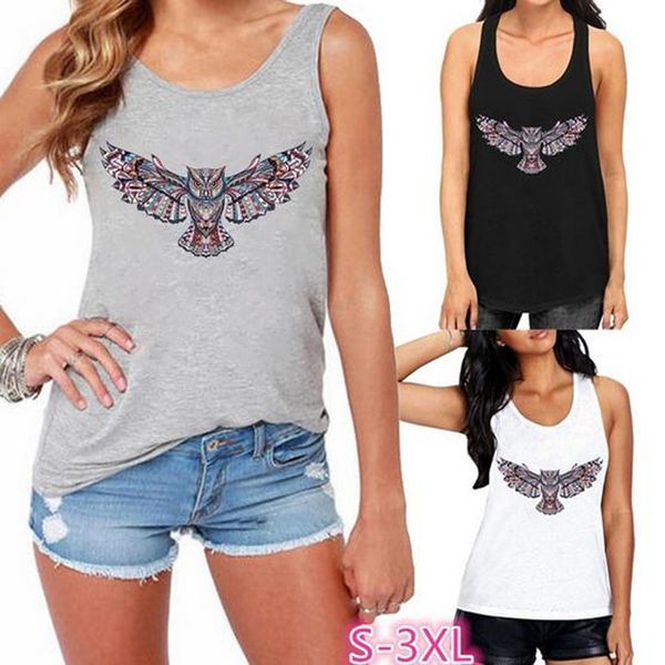 printing vest bottoming shirt vintage owl pattern vest t-shirt black grey men women t-shirt in europe and america, White
printing vest bottoming shirt vintage owl pattern vest t-shirt black grey men women t-shirt in europe and america, White