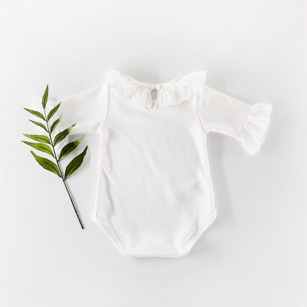ins cute kids clothes girl infant long sleeve romper ruffle lace collar white baby climbing 100% cotton summer romper, Blue
ins cute kids clothes girl infant long sleeve romper ruffle lace collar white baby climbing 100% cotton summer romper, Blue