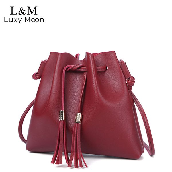 fashion string bucket bag for women pu leather small handbag female tassel purse shoulder crossbody bags sac main femme xa516h
fashion string bucket bag for women pu leather small handbag female tassel purse shoulder crossbody bags sac main femme xa516h