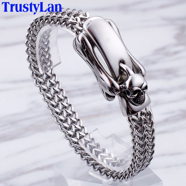punk rock skull mens wrap bracelets bangles with belt buckle heavy metal polished stainless steel charm man bracelet men jewelry, Golden;silver
punk rock skull mens wrap bracelets bangles with belt buckle heavy metal polished stainless steel charm man bracelet men jewelry, Golden;silver