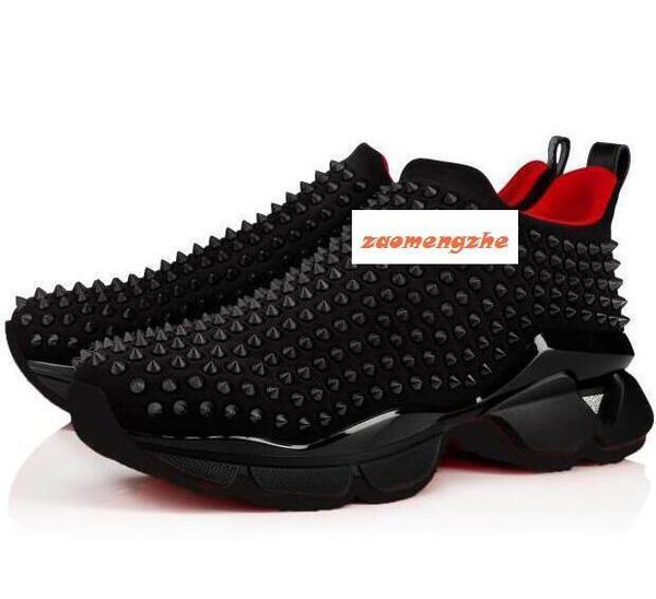 amous brand shoes red bottom socks sports shoes spike sock men's or women's training shoesmc, Black 
amous brand shoes red bottom socks sports shoes spike sock men's or women's training shoesmc, Black