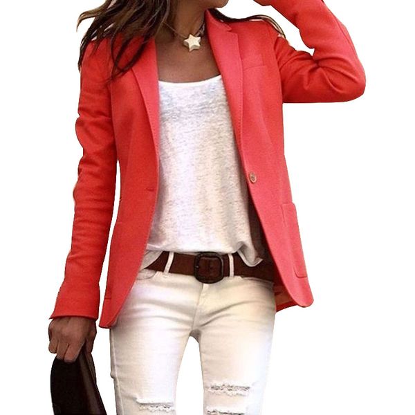 new arrival women elegant business coat slim suit solid color long sleeve jackets, White;black
new arrival women elegant business coat slim suit solid color long sleeve jackets, White;black