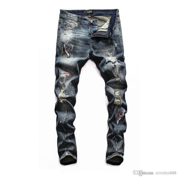 whosale 2020 mens designer jeans ripped luxury fashion casual brand hip hop motorcycle mens luxury fashionjeans size 28-38, Blue
whosale 2020 mens designer jeans ripped luxury fashion casual brand hip hop motorcycle mens luxury fashionjeans size 28-38, Blue