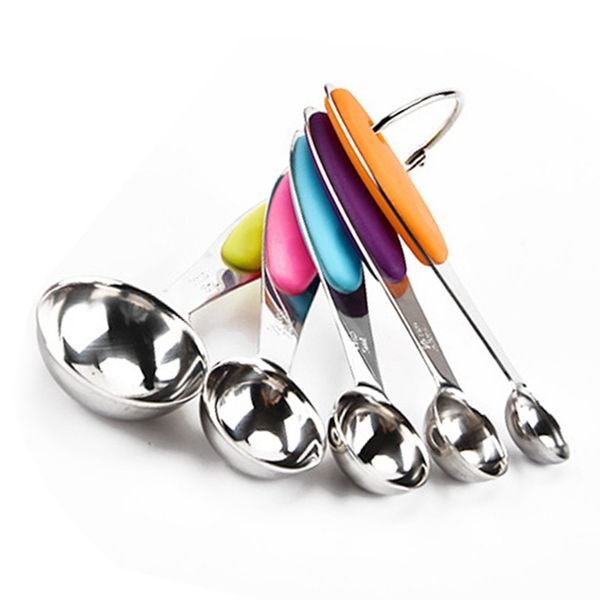 5pcs stainless steel measuring spoons cups set tablespoons measuring set with silicone handle measuring spoons other kitchen tools
5pcs stainless steel measuring spoons cups set tablespoons measuring set with silicone handle measuring spoons other kitchen tools