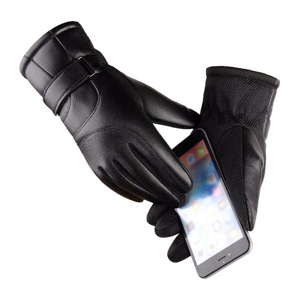 men winter leather gloves velvet lining touch screen mittens glove male thickening non-slip hiking diding skiing outdoor gloves
men winter leather gloves velvet lining touch screen mittens glove male thickening non-slip hiking diding skiing outdoor gloves