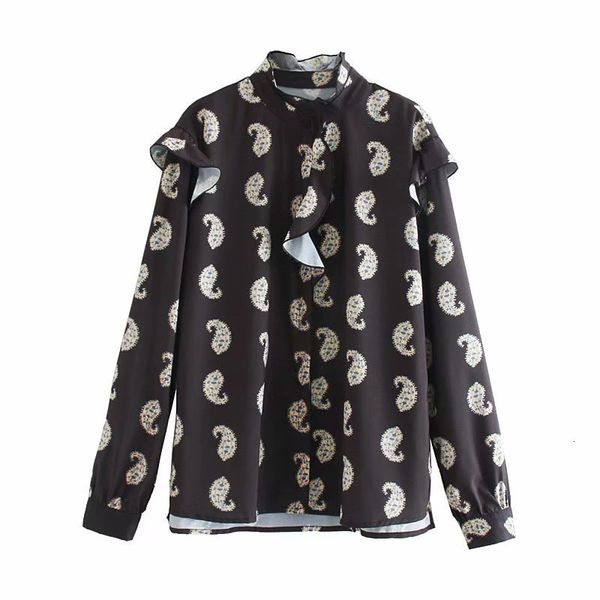 2019 women vintage paisley print ruffles blouse shirts women cashew nuts pattern blusas chic autumn femininas casual ls4245, White
2019 women vintage paisley print ruffles blouse shirts women cashew nuts pattern blusas chic autumn femininas casual ls4245, White