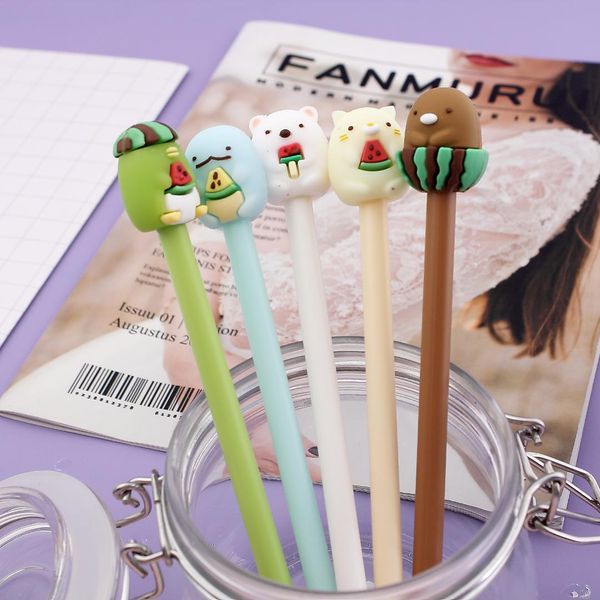 4 pcs/lot kawaii sumikko gurashi 0.5mm black ink cute gel ink pen office school stationery supplies items
4 pcs/lot kawaii sumikko gurashi 0.5mm black ink cute gel ink pen office school stationery supplies items