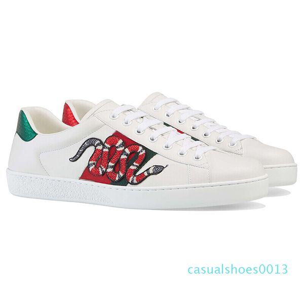 2019 new arrival fashion men women casual shoes luxury designer sneakers shoes genuine leather bee embroidered c13, Black 
2019 new arrival fashion men women casual shoes luxury designer sneakers shoes genuine leather bee embroidered c13, Black