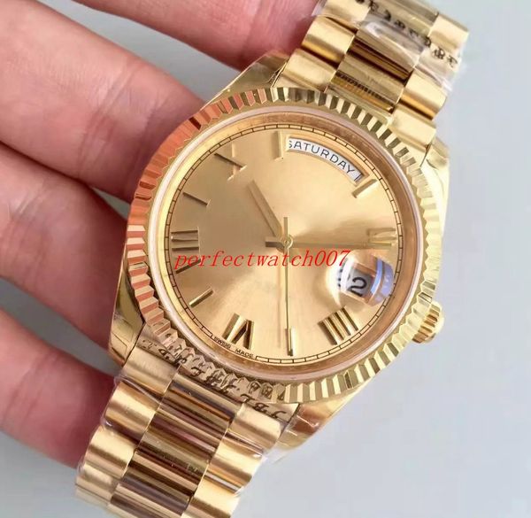classic 18 ct daydate gold mechanical movement gold dial sapphire mirror original clasp eta 2813 movement automatic mens watch watches, Slivery;brown
classic 18 ct daydate gold mechanical movement gold dial sapphire mirror original clasp eta 2813 movement automatic mens watch watches, Slivery;brown
