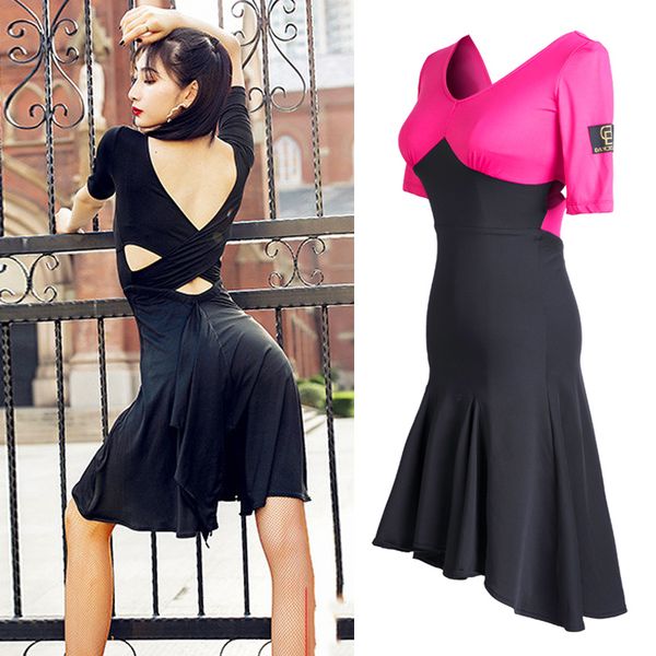 stage wear latin dance dress 2021 back dancing gowns women's suit trainning clothing, Black;red
stage wear latin dance dress 2021 back dancing gowns women's suit trainning clothing, Black;red