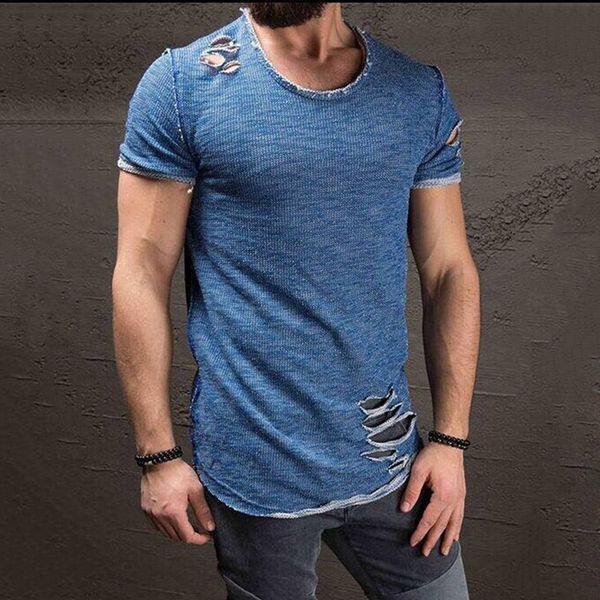 summer cotton t shirt men fashion hole short sleeve t-shirt solid slim fit o neck casual tshirt, White;black
summer cotton t shirt men fashion hole short sleeve t-shirt solid slim fit o neck casual tshirt, White;black