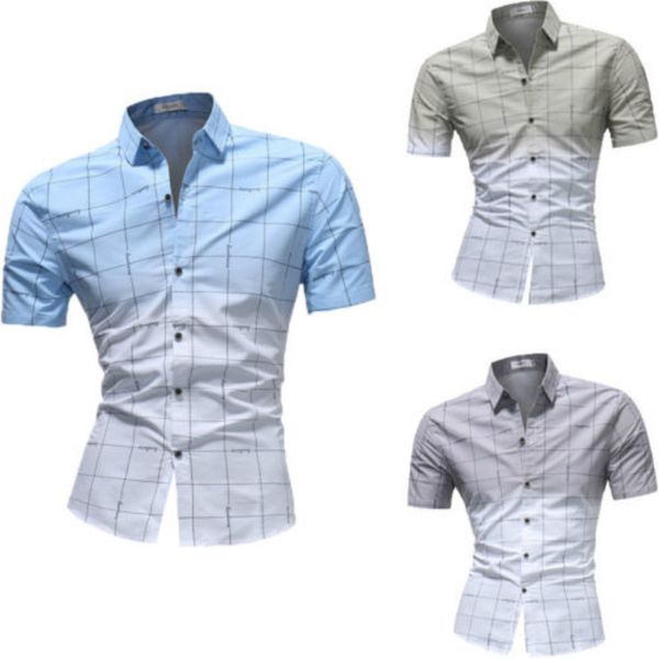 shirts business mens short sleeve shirts 2018 summer new button plaid casual formal slim fit shirt work tee, White;black
shirts business mens short sleeve shirts 2018 summer new button plaid casual formal slim fit shirt work tee, White;black