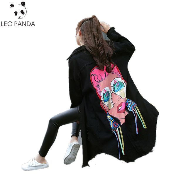 2019 autumn new boyfriend style printed casual loose vintage hole burr denim jacket women long sleeve coat jackets women, Black;brown
2019 autumn new boyfriend style printed casual loose vintage hole burr denim jacket women long sleeve coat jackets women, Black;brown