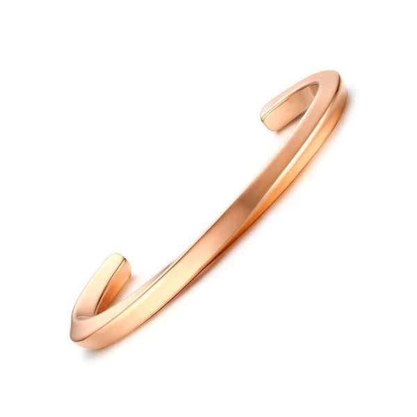 cuff women's rose gold medium twisted stainless steel open bangle edelstahl armband brackelts brazalet woman jewelry, White
cuff women's rose gold medium twisted stainless steel open bangle edelstahl armband brackelts brazalet woman jewelry, White