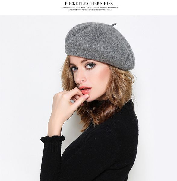 elegant lady women wool felt warm woman bonnet french classic beret beanie slouch hat russian cap tam, Blue;gray
elegant lady women wool felt warm woman bonnet french classic beret beanie slouch hat russian cap tam, Blue;gray