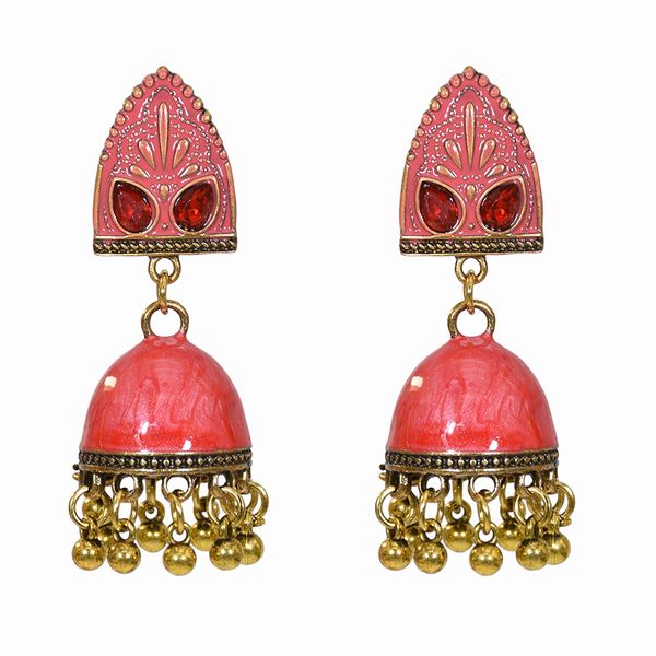 indian style earring with enamel jhumka jhumki dangle earrings for wedding bridal afghan thailand jewelry, Golden
indian style earring with enamel jhumka jhumki dangle earrings for wedding bridal afghan thailand jewelry, Golden