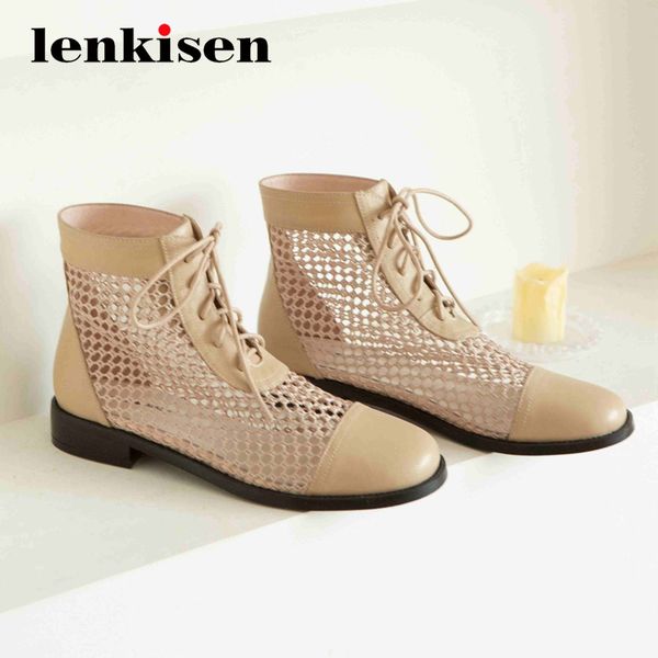 lenkisen preppy style mixed cloth air mesh breathable cow leather round toe low heel shoes women lace up summer ankle boots l21, Black
lenkisen preppy style mixed cloth air mesh breathable cow leather round toe low heel shoes women lace up summer ankle boots l21, Black
