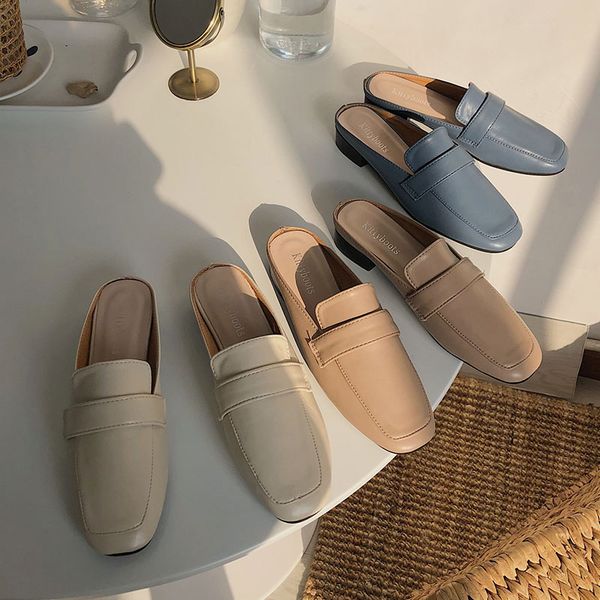 flat shoes female slippers casual slipers women low loafers slides cover toe luxury soft 2020 spring pu rome hoof heels fashion, Black
flat shoes female slippers casual slipers women low loafers slides cover toe luxury soft 2020 spring pu rome hoof heels fashion, Black