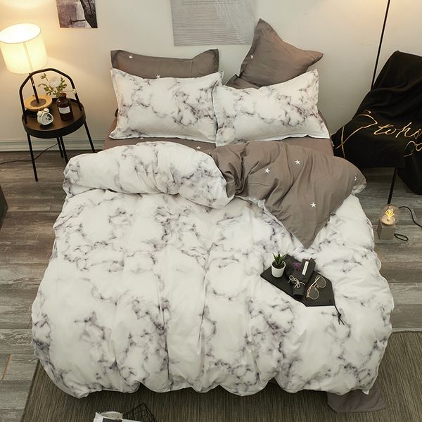 beddings white black marble duvet cover set bedding sets king size quilt cover brief bedclothes comforter 4pcs
beddings white black marble duvet cover set bedding sets king size quilt cover brief bedclothes comforter 4pcs