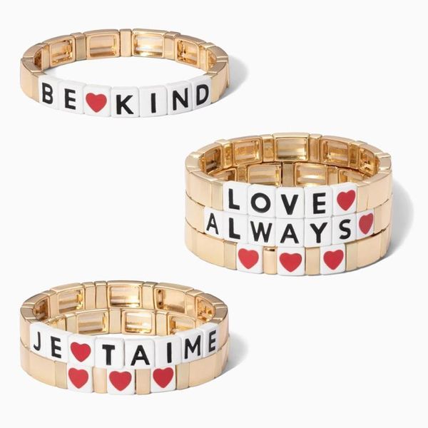 bd006 fashion love letter gold color painted handmade beaded alloy bracelet bohemian heart stretch enamel bracelet, Black
bd006 fashion love letter gold color painted handmade beaded alloy bracelet bohemian heart stretch enamel bracelet, Black