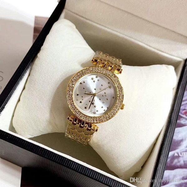 brand women watch 38mm star dial lady wristwatches stainless steel band rose gold quartz diamond luxury watches for ladies valentine gift mo, Slivery;brown 
brand women watch 38mm star dial lady wristwatches stainless steel band rose gold quartz diamond luxury watches for ladies valentine gift mo, Slivery;brown