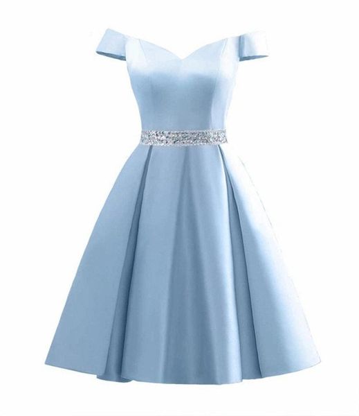 beaded off shoulder satin short bridesmaid dress short sleeves formal party dresses 2020 summer gowns sky blue dark green lavender, White;pink
beaded off shoulder satin short bridesmaid dress short sleeves formal party dresses 2020 summer gowns sky blue dark green lavender, White;pink