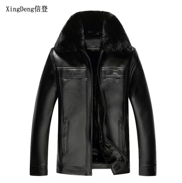 xingdeng pu leather warm casual fashion jackets men loose waterproof male turn-down collar business clothes plus 4xl, Black
xingdeng pu leather warm casual fashion jackets men loose waterproof male turn-down collar business clothes plus 4xl, Black