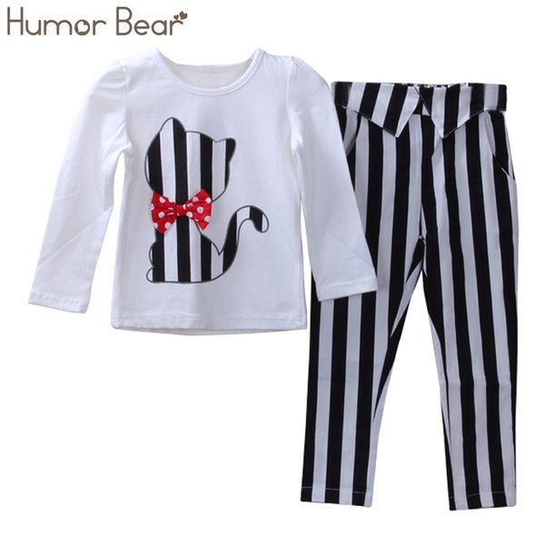 humor bear children autumn baby girls clothes cartoon fashion cute cat long-sleeved +pant suit girls set clothing sets, White
humor bear children autumn baby girls clothes cartoon fashion cute cat long-sleeved +pant suit girls set clothing sets, White