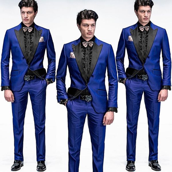 latest design wedding tuxedos black peaked lapel men suits 2 pieces slim fit one button groom wear clothing, Black;gray
latest design wedding tuxedos black peaked lapel men suits 2 pieces slim fit one button groom wear clothing, Black;gray