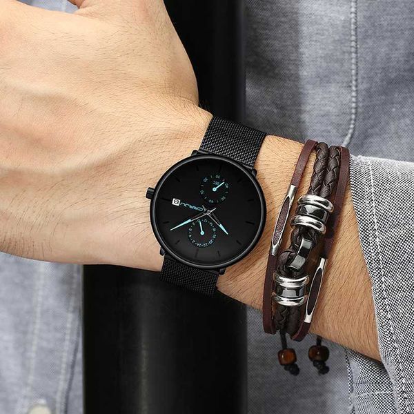 crrju men simple slim quartz watch gold steel mesh ultra thin men watches waterproof male wrist watch clock, Slivery;brown
crrju men simple slim quartz watch gold steel mesh ultra thin men watches waterproof male wrist watch clock, Slivery;brown