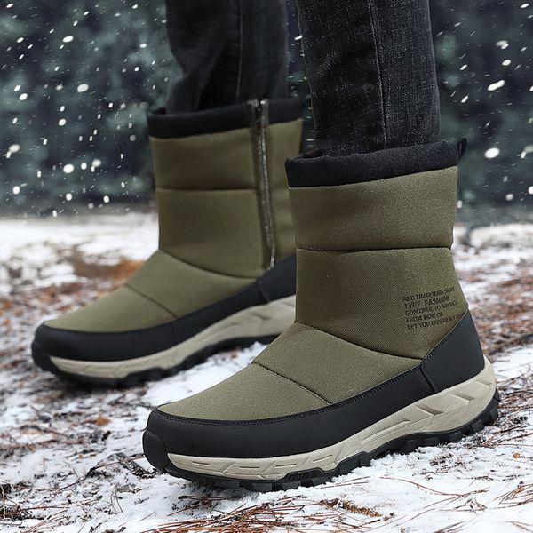 fall winter men boots waterproof comfortable ankle snow boots shoes plush winter shoes men side zipper 2020 new, Black
fall winter men boots waterproof comfortable ankle snow boots shoes plush winter shoes men side zipper 2020 new, Black