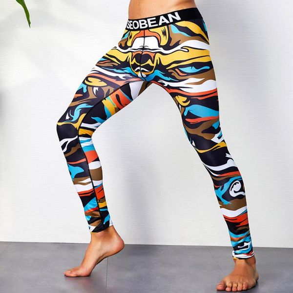 men's pants print cotton breathable sports leggings thermal long johns underwear pants casual trouser male 2020, Black
men's pants print cotton breathable sports leggings thermal long johns underwear pants casual trouser male 2020, Black