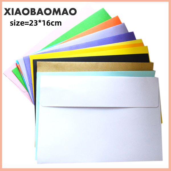 25pcs/lot candy/kraft paper 14 color blank envelopes 230x160mm bank card envelopes greeting cards membership card
25pcs/lot candy/kraft paper 14 color blank envelopes 230x160mm bank card envelopes greeting cards membership card