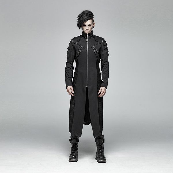 punk rave mens jackets and coat gothic steampunk armor mid-length cotton coat, Black;brown
punk rave mens jackets and coat gothic steampunk armor mid-length cotton coat, Black;brown