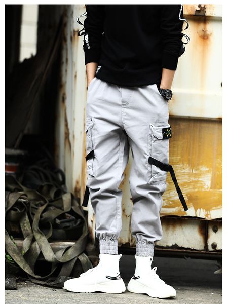 mens cargo pants pocket patchwork drawstring pants fitness mens ins style trousers hip pop clothing, Black
mens cargo pants pocket patchwork drawstring pants fitness mens ins style trousers hip pop clothing, Black