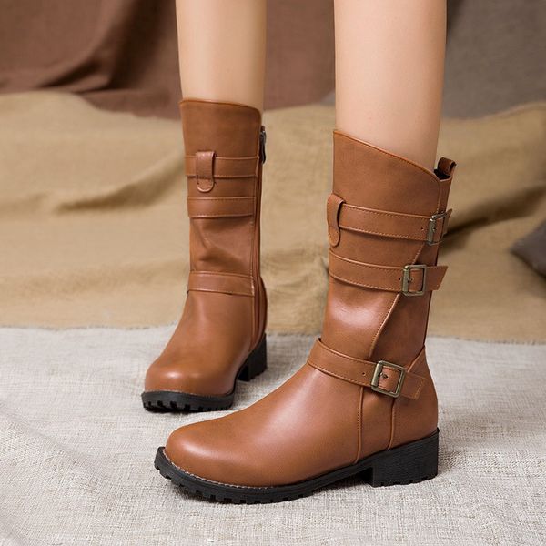 ymechic plus size mid calf short ride boots chunky heels buckle strap black retro autumn punk ladies shoes woman bootie 2019
ymechic plus size mid calf short ride boots chunky heels buckle strap black retro autumn punk ladies shoes woman bootie 2019