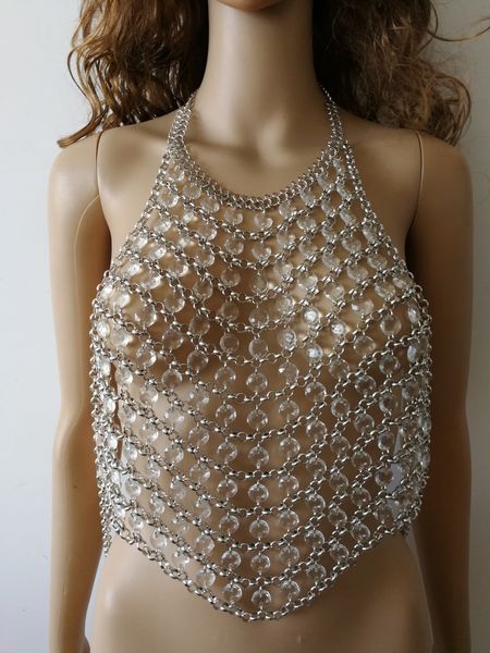 fashion style wrb1024 women silver chains acrylic beads necklace bra costume body wear chain crop party jewelry 2 colors
fashion style wrb1024 women silver chains acrylic beads necklace bra costume body wear chain crop party jewelry 2 colors