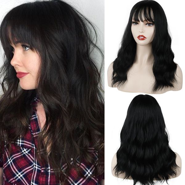 long ombre black,golden wigs wavy synthetic hair wigs with bang for women water wave hairstyle cosplay fiber wigs
long ombre black,golden wigs wavy synthetic hair wigs with bang for women water wave hairstyle cosplay fiber wigs