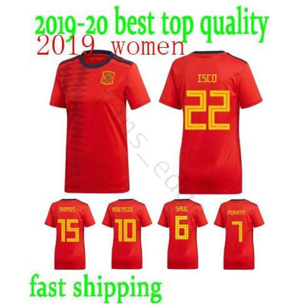 2019 spain woman world cup soccer jersey 19 20 a.iniesta morata girl saul ramos diego costa asensio isco home female football shirt, Black;yellow
2019 spain woman world cup soccer jersey 19 20 a.iniesta morata girl saul ramos diego costa asensio isco home female football shirt, Black;yellow