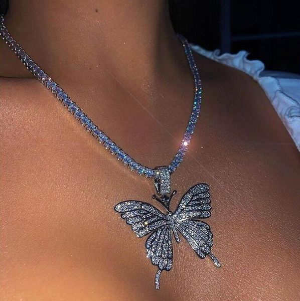 european and american ins 2020 big butterfly pendant single row rhinestone bright diamond necklace necklace fb1035, Silver
european and american ins 2020 big butterfly pendant single row rhinestone bright diamond necklace necklace fb1035, Silver