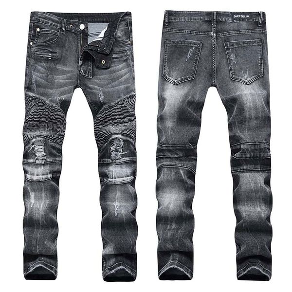 mens skinny jeans vintage jeans denim knee hole hiphop pants washed high quality, Blue
mens skinny jeans vintage jeans denim knee hole hiphop pants washed high quality, Blue