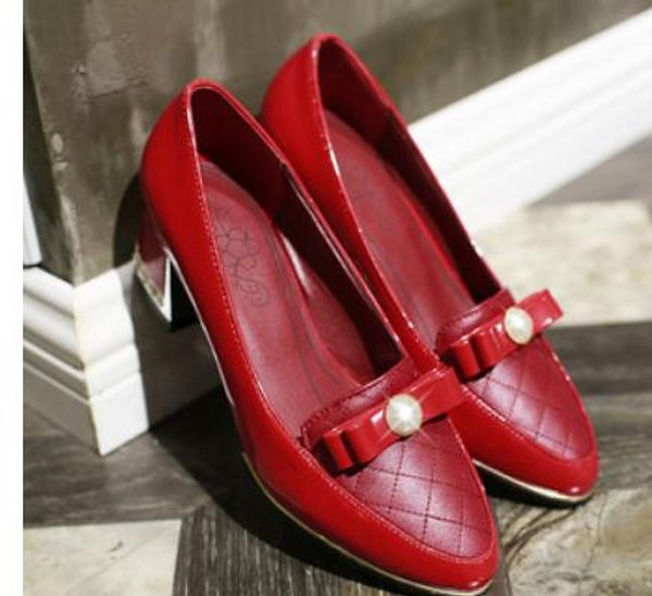 2019 women's shoes in spring and autumn with new style high heel coarse heel pointed end bowknot@170, Black
2019 women's shoes in spring and autumn with new style high heel coarse heel pointed end bowknot@170, Black