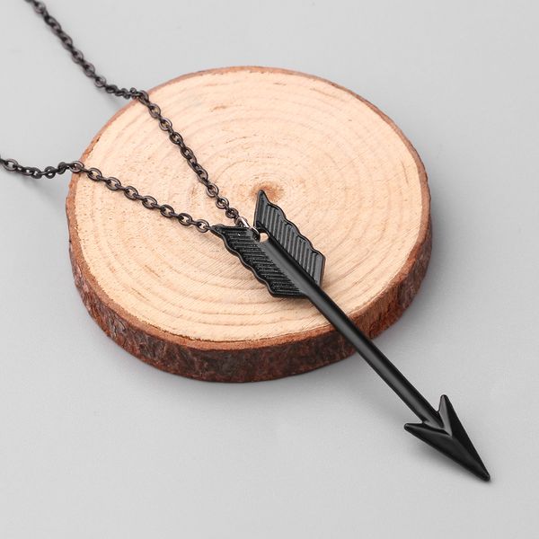 male fashion black arrow hip-hop pendant necklace charm collar long chain punk motorcycle necklace for man bar party jewelry, Silver
male fashion black arrow hip-hop pendant necklace charm collar long chain punk motorcycle necklace for man bar party jewelry, Silver