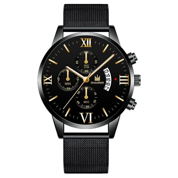 relogio masculino black watch stainless steel mesh band quartz watches man wristwatch men date clock reloj hombre, Slivery;brown
relogio masculino black watch stainless steel mesh band quartz watches man wristwatch men date clock reloj hombre, Slivery;brown