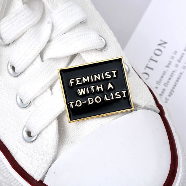 feminist with a todo list brand brooch black creative cartoon personality enamel pins pendant lapel shirt gift for girl woman man9045128, Gray
feminist with a todo list brand brooch black creative cartoon personality enamel pins pendant lapel shirt gift for girl woman man9045128, Gray